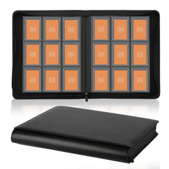 MOSLA Toploader Binder front view showing 9-pocket layout for 288 cards.