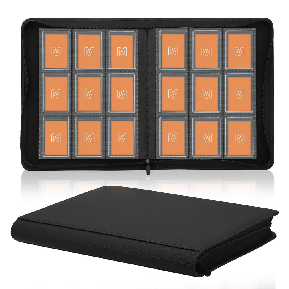 MOSLA Toploader Binder outer cover shows durable PU leather protecting cards