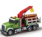 Mostop crane arm tilts and rotates for realistic loading scenes.
