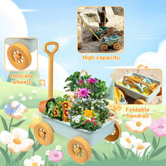 Mostop Kids Gardening Tools shovel shows sturdy wooden handle ideal for digging
