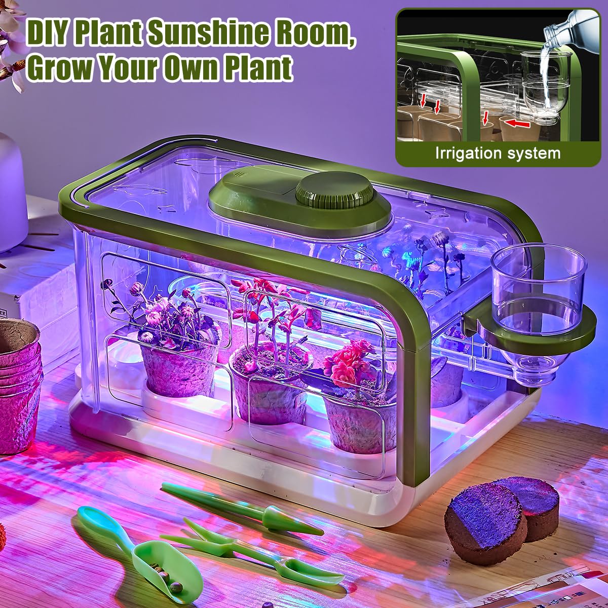 Mostop Kids Plant Growing Kit grow lights for year-round indoor growth