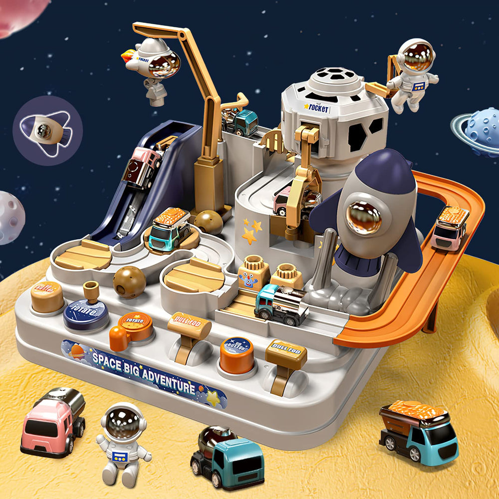 Mostop Kids Race Track Set designed for imaginative speed play and storytelling.