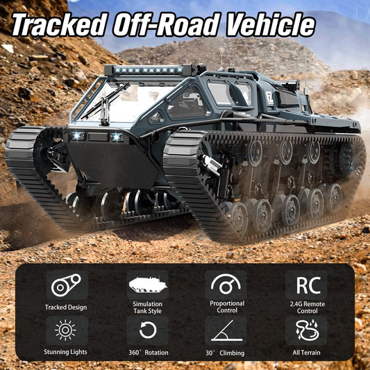Mostop RC Tank Car rear view highlighting open doors