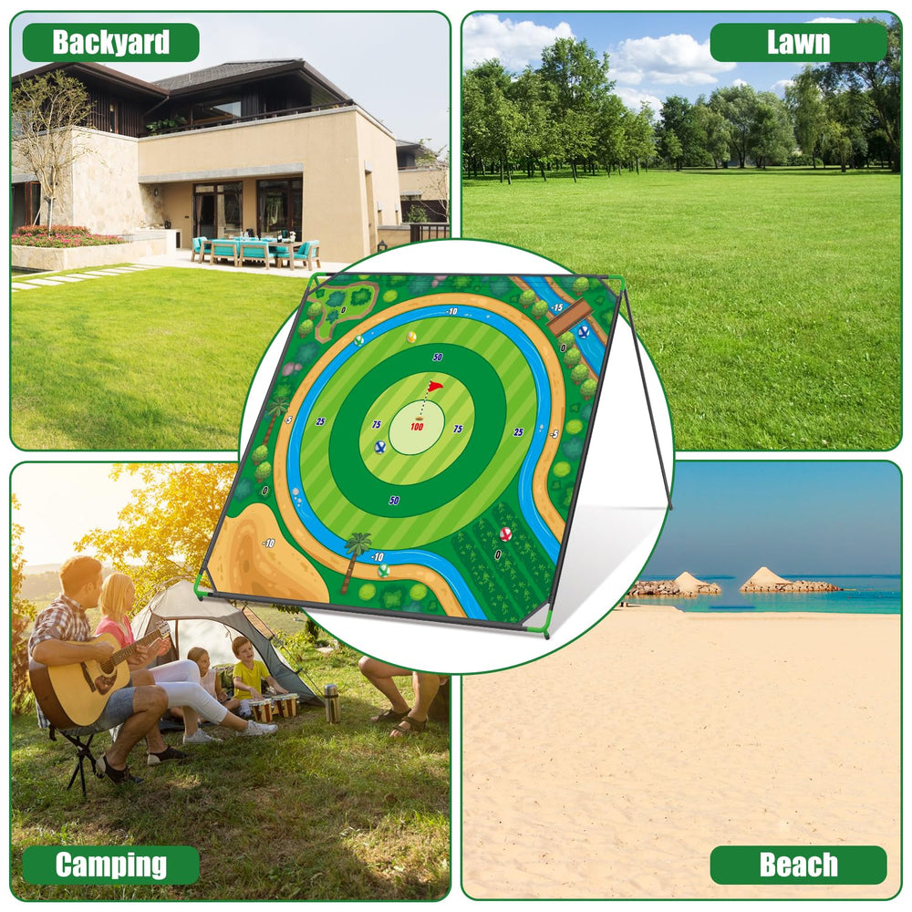 Mostop stainless-steel frame keeps the mat steady during play.