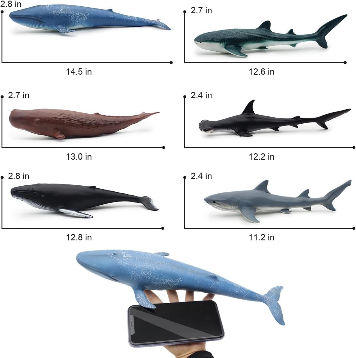 Mostop tiger shark figure supports imaginative play and observation.