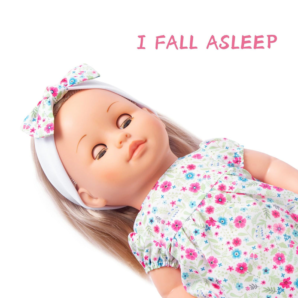 Mother Love doll arrives with batteries and ready-to-play operating feature.