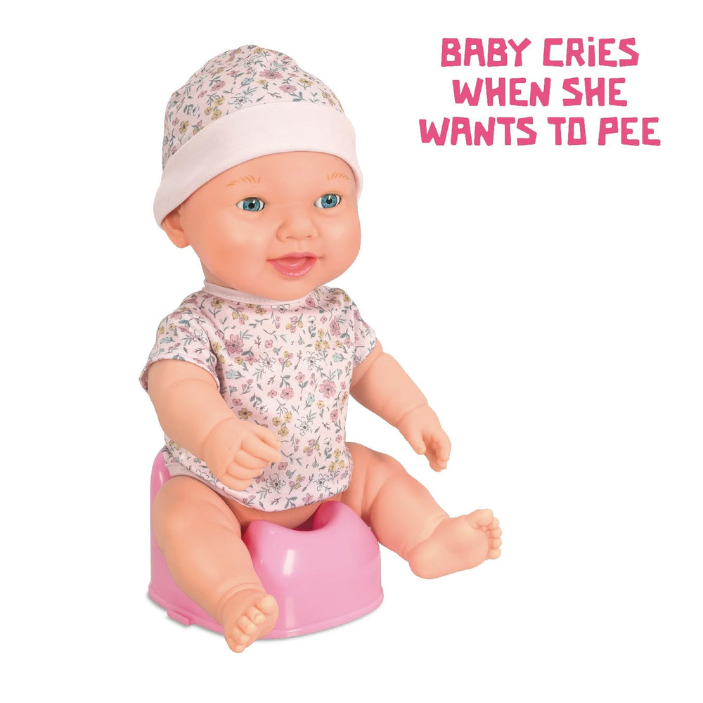 Mother Love Interactive Baby Doll batteries included for immediate play.
