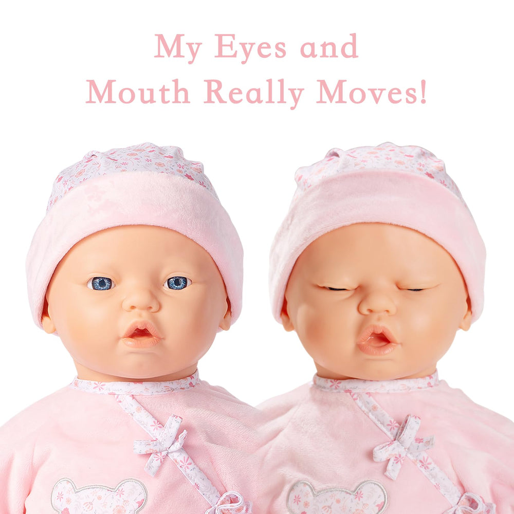 Mother Love interactive baby doll crying sounds encourage responsive caregiving and empathy
