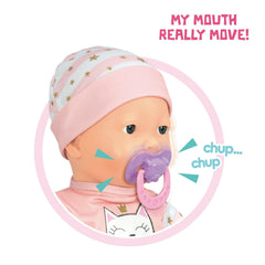 Mother Love doll realistic eye and mouth movements for lifelike interaction.