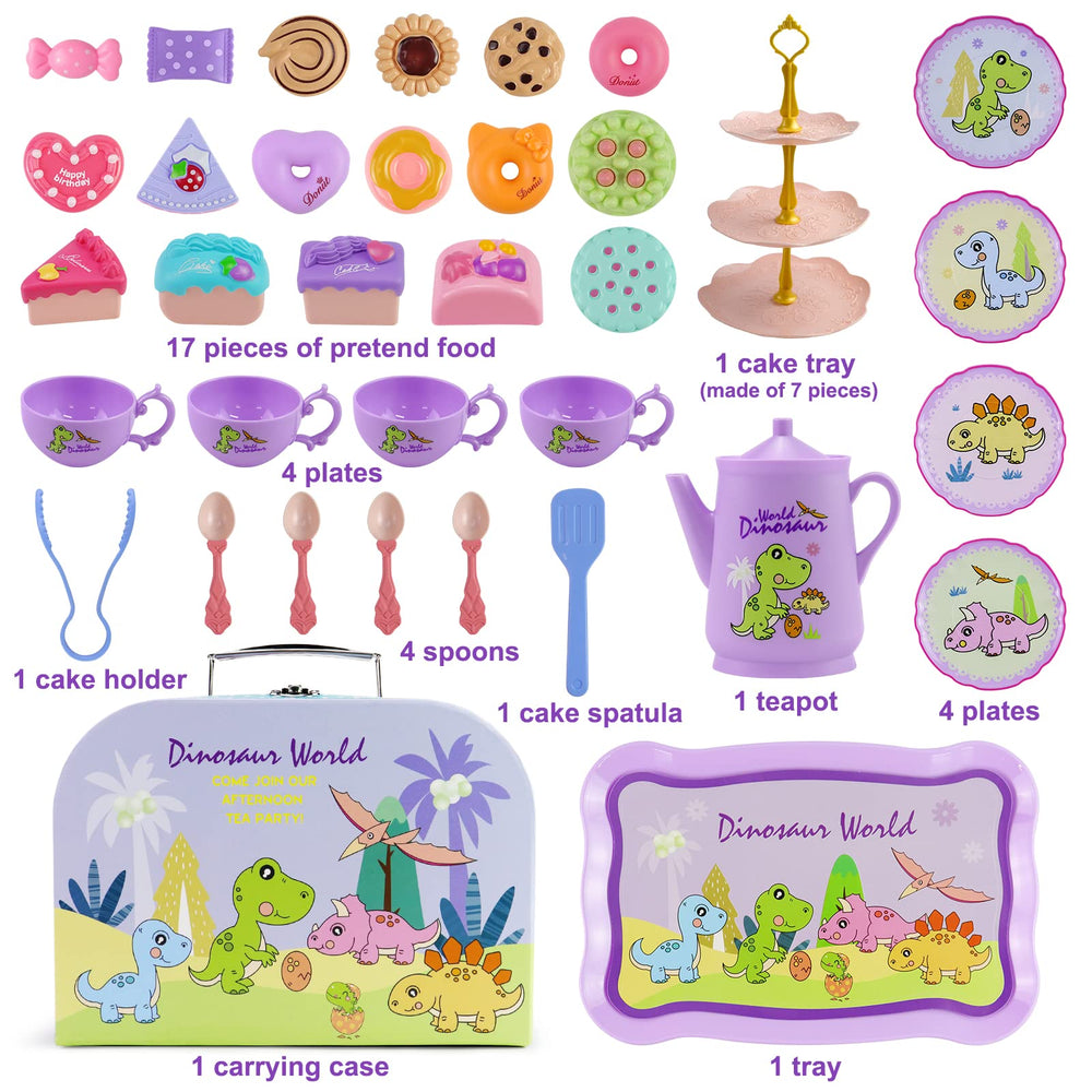 Motiloo dinosaurs cake-tongs help playful serving during pretend parties.