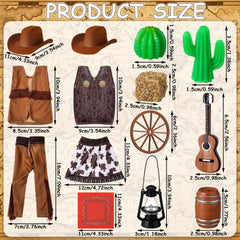 Motionchic cactus and wooden guitar props for authentic Western vibes
