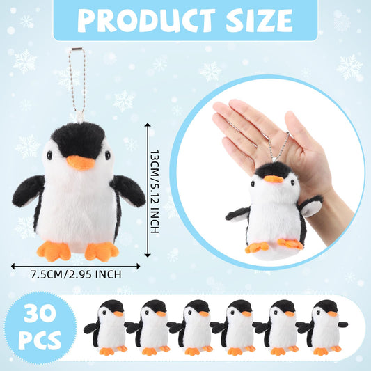 Motionchic mini penguin keychain set adds charm to bags and backpacks.