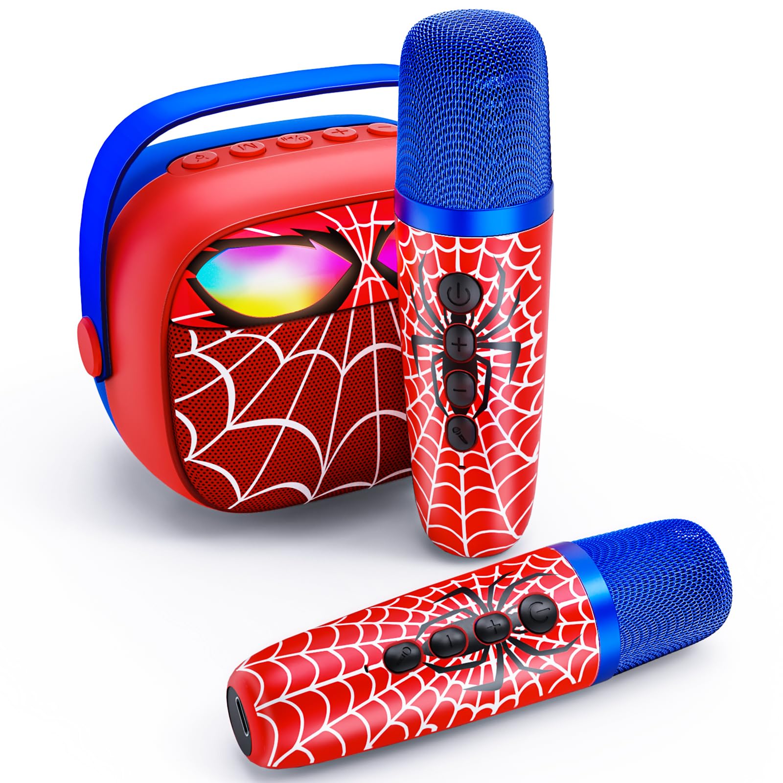 Motivekit mini karaoke theme lights illuminate playtime with a vibrant stage.