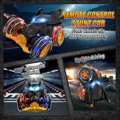 Motivekit RC car with LED lights enhances nighttime play and visibility