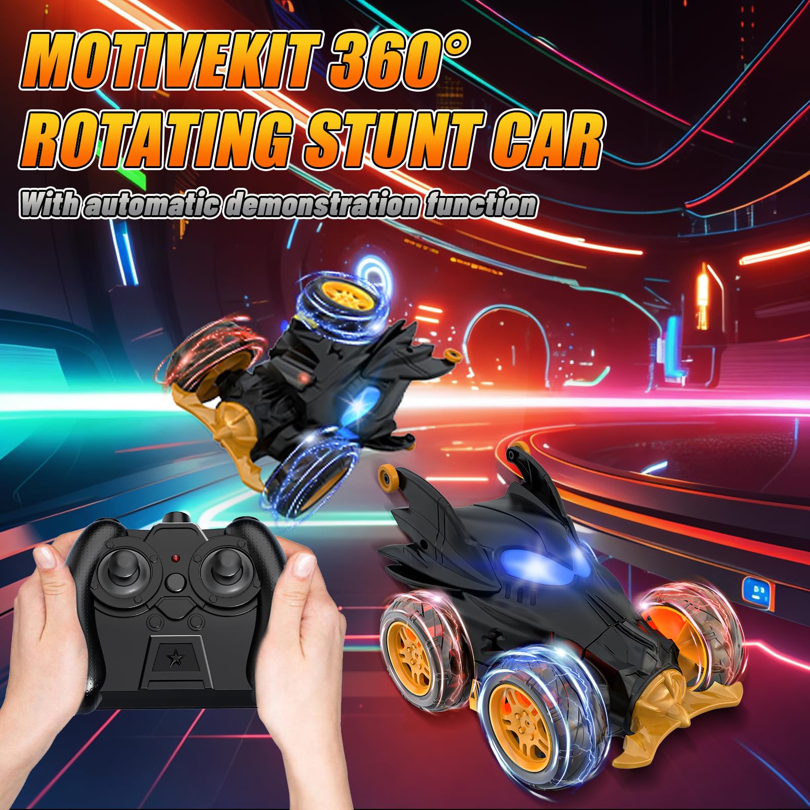 Motivekit RC car USB charging setup highlights quick power-ups and convenience