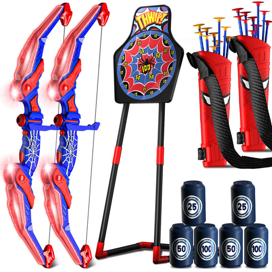 Motivekit Spider Bow and Arrow Set pack for kids ready for playtime