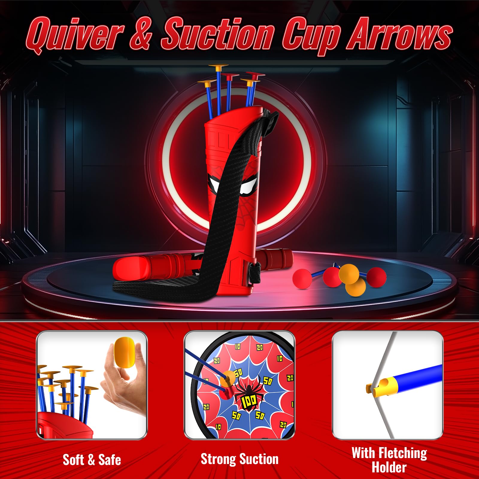 Motivekit Suction Cup Arrows designed for safe, easy use by beginners.