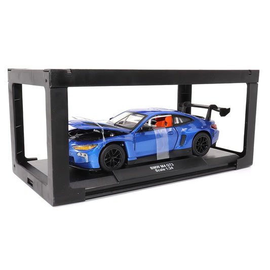 Motor City Classics BMW M4 GT3 blue doors open showing interior details