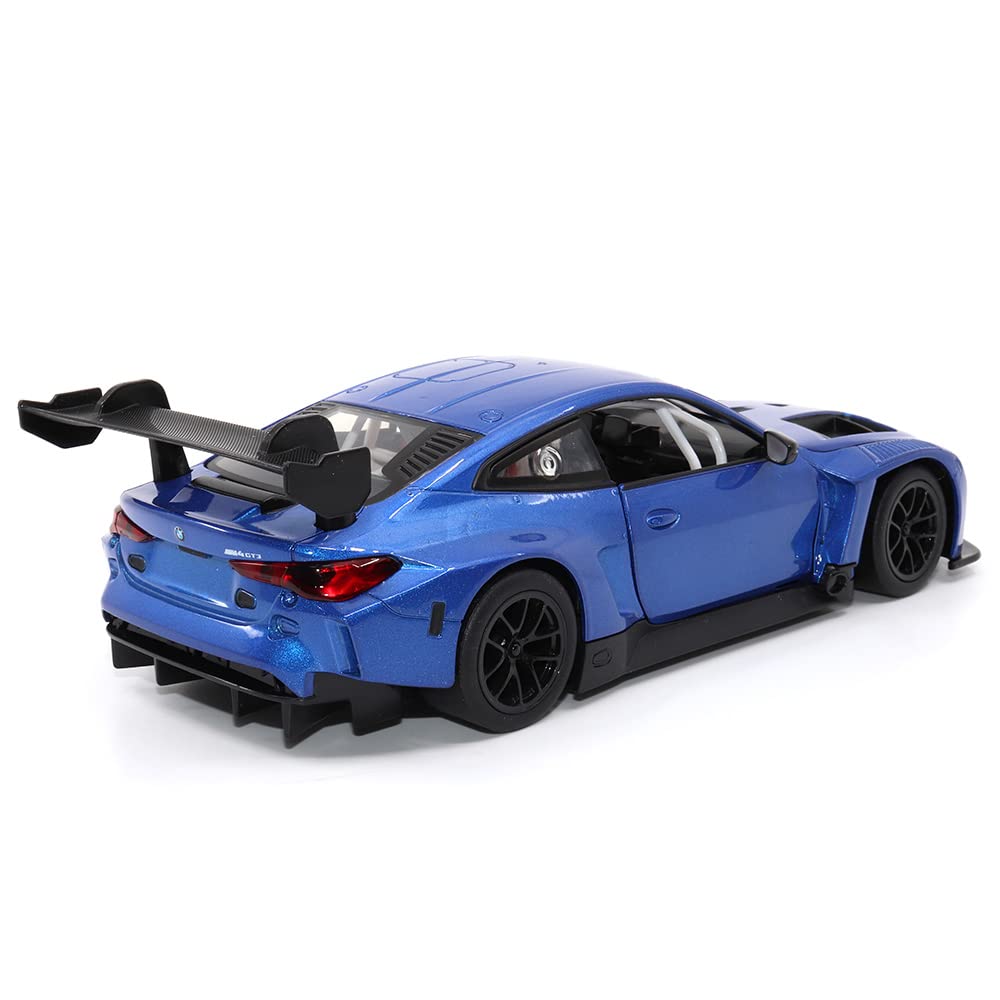 Motor City Classics BMW M4 GT3 blue side profile highlighting aerodynamics