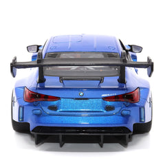 Motor City Classics BMW M4 GT3 blue wheel assembly and braking detail