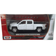 Motormax Silverado 1500 LT Z71 Crew Cab model closeup emblem confirms licensed accuracy