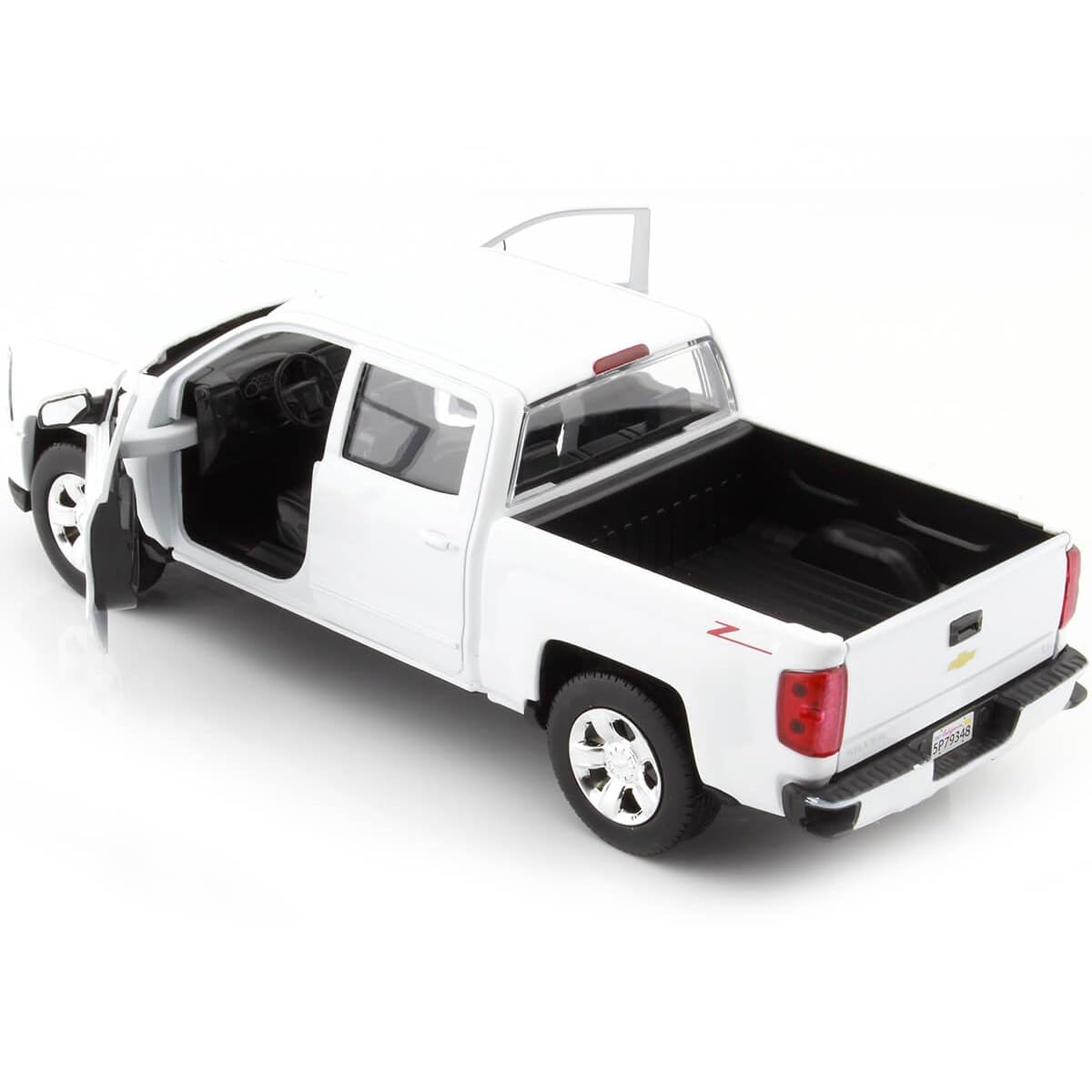 Motormax Silverado 1500 LT Z71 Crew Cab model interior detail for close-up appreciation