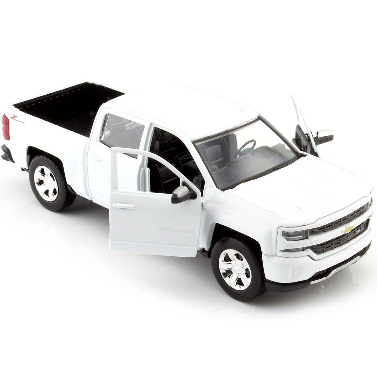 Motormax Silverado 1500 LT Z71 Crew Cab model packaging box communicates new-in-box quality