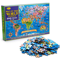 MOTYAWN World Map Puzzle box showcases the full set for geography discovery.