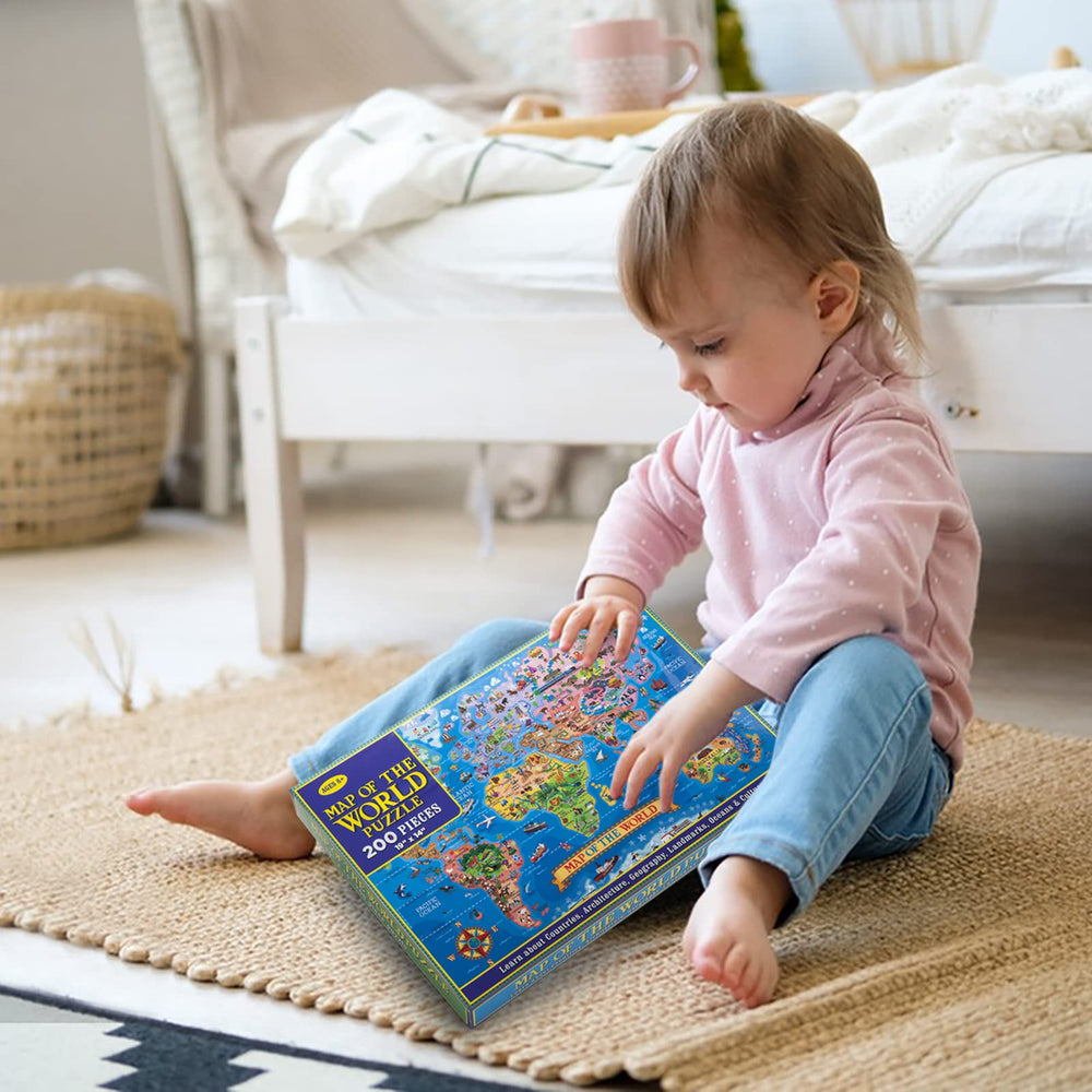MOTYAWN World Map Puzzle gift idea for curious minds.
