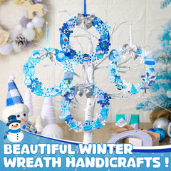 Moucuny 6.3-inch felt garlands laid out to fit different spaces