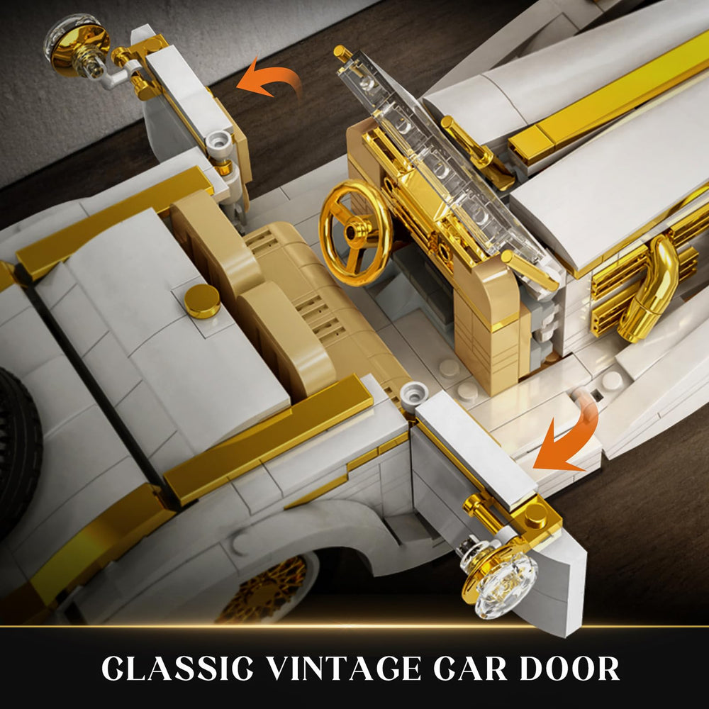Mould King 10003 front hood detail with vintage styling