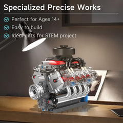 Mould King 10171 electric motor version powers the model after assembly