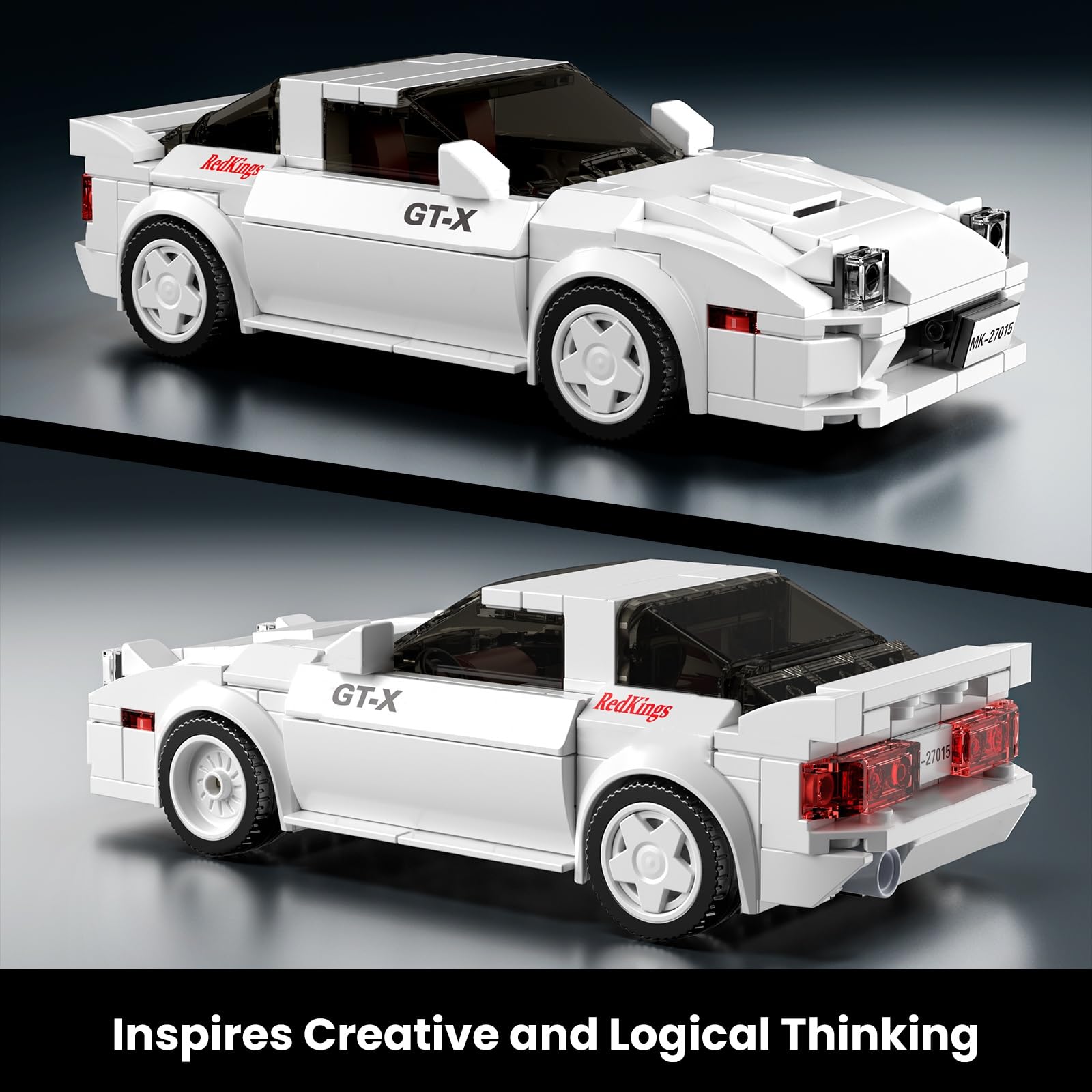 Crystal-clear acrylic display case around the model for 360° viewing.