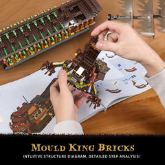 Mould King pirate ship compatibility with other brands enables seamless expansion.