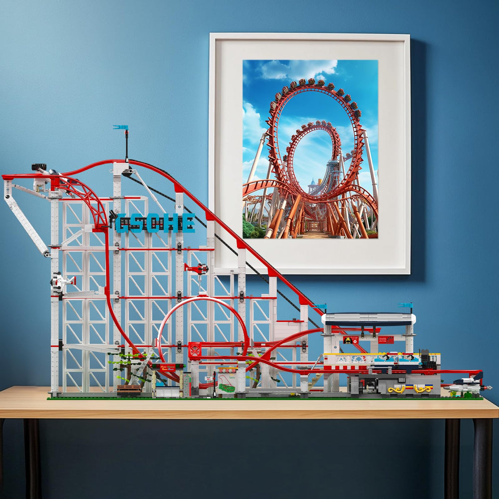 Mould King roller coaster offers a visually striking display piece.