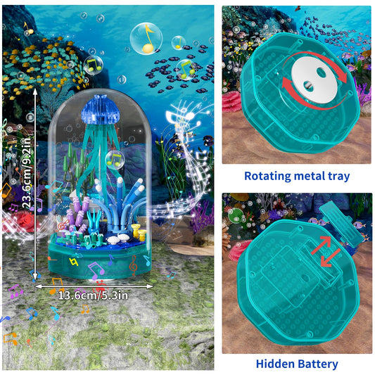 Mould King seaweed and coral bottom adds lifelike ocean scenery