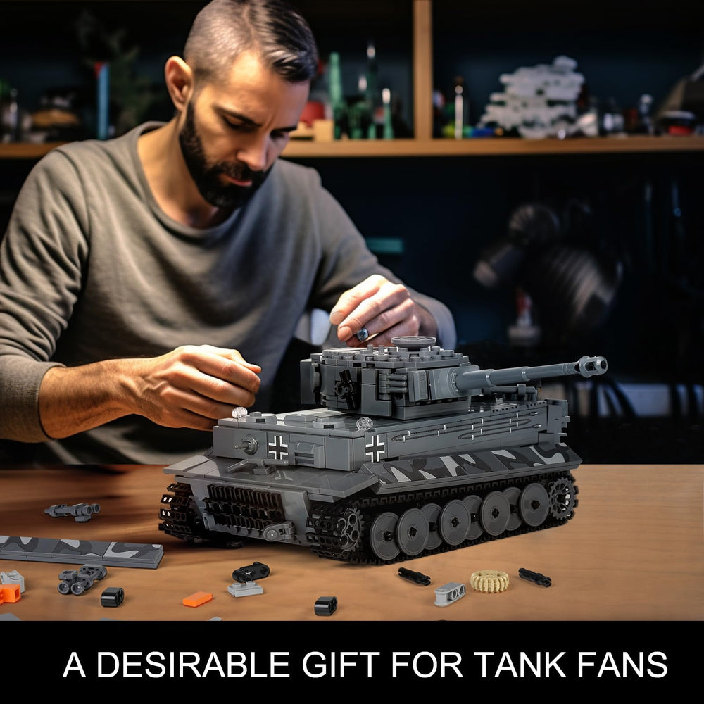 Mould King Tiger Tank battery compartment enabling longer sessions