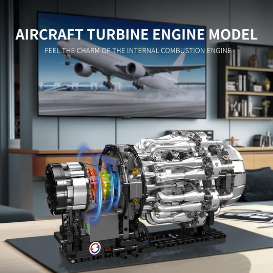 Mould King turbojet engine kit detail showcases authentic parts for hands-on engineering exploration.