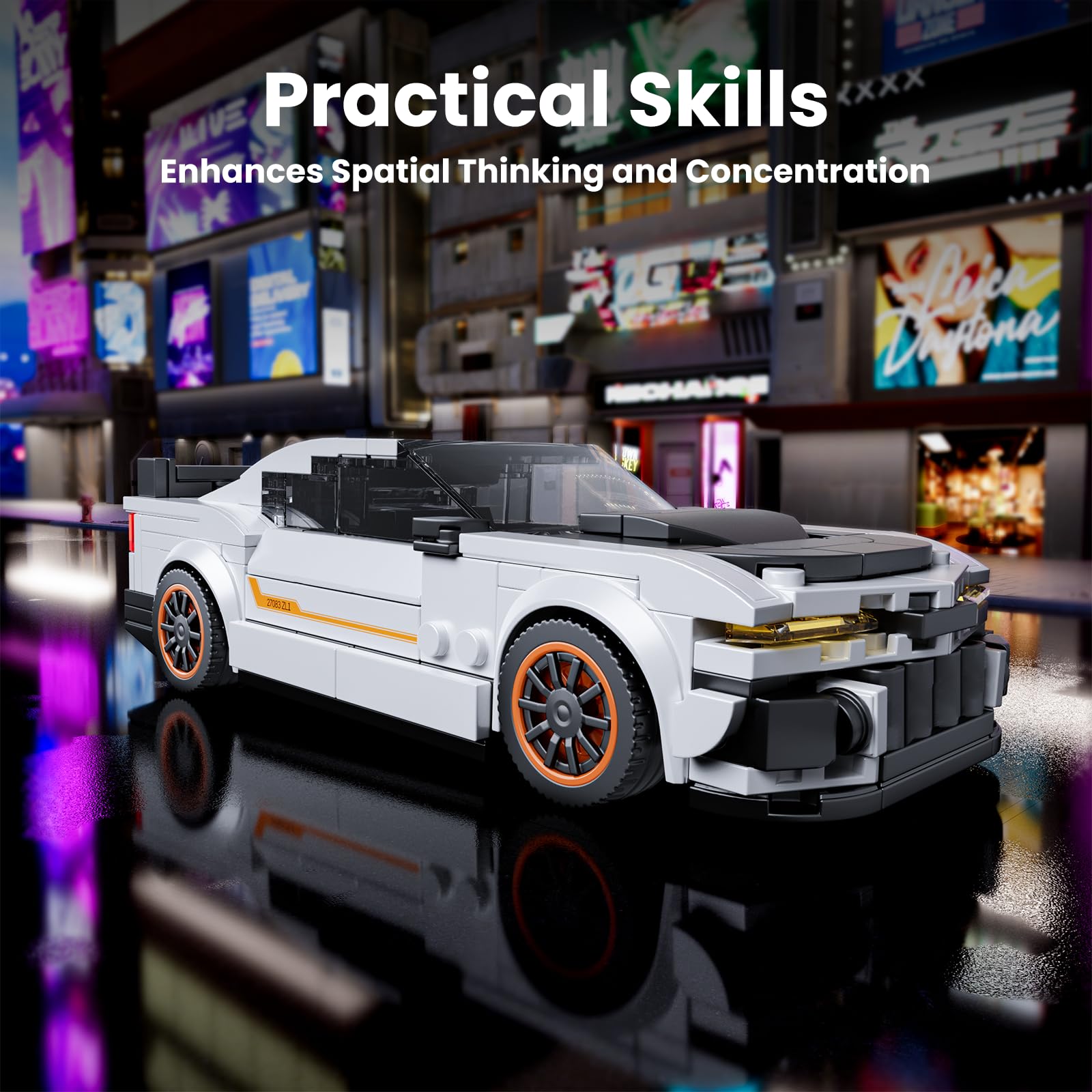 Mould King ZL-1 gift-ready packaging appeals to automotive fans.