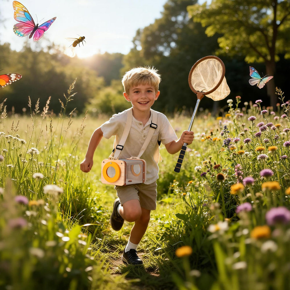 Mountova Bug Catcher Kit: tweezers for safe distance handling.