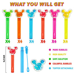 Mouse Party Favors bubble wand with mouse-ear patterns for cute party vibes