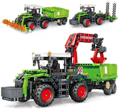 Mov stone City Construction 3 in 1 tractor harvester assembly promotes focused building play