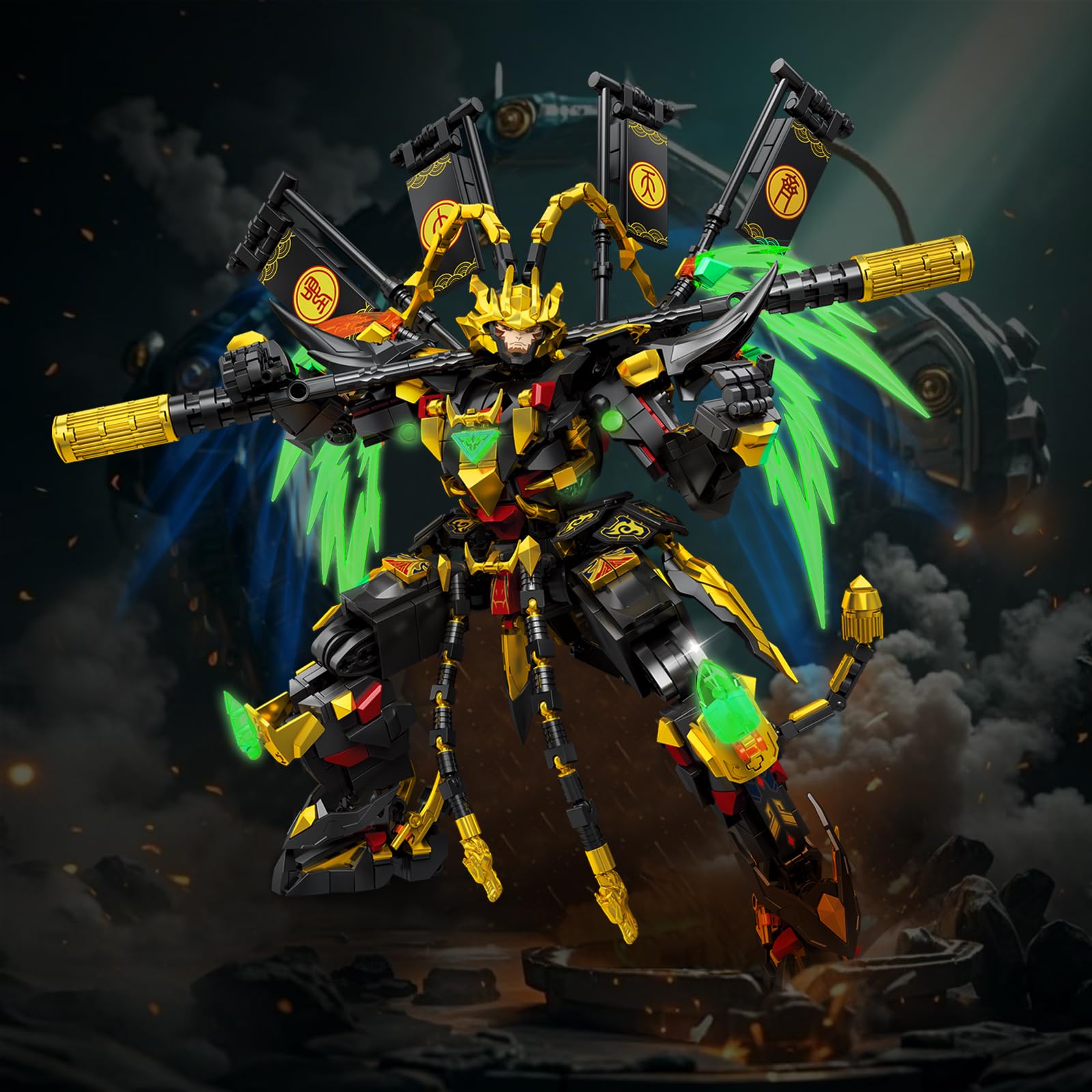 Mov Stone Mech Monkey Lego-compatible design widens building options.