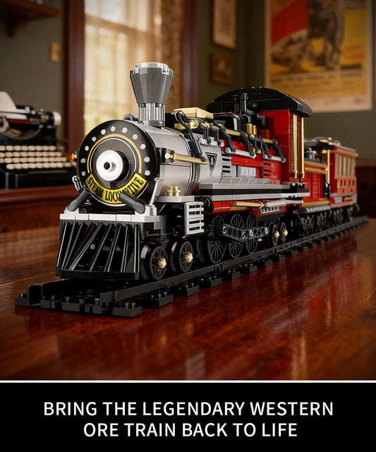 Mov Stone steam train side profile reveals authentic scale and dramatic detailing for enthusiasts