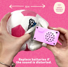 Move2Play pink ball child playing indoors illustrating screen-free fun.