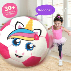Move2Play pink ball side view highlighting interactive sensors for active play.