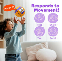 Move2Play basketball demo-video-display showcases sensing that reacts to shots and passes