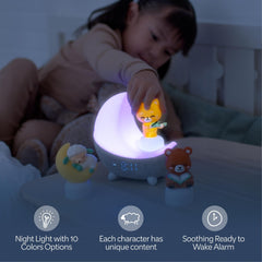Move2Play Dozi night light image shows soft illumination to create a cozy sleep ambiance.