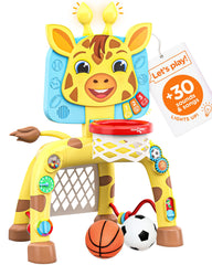 Move2Play giraffe activity center promotes active toddler play and motor skills.