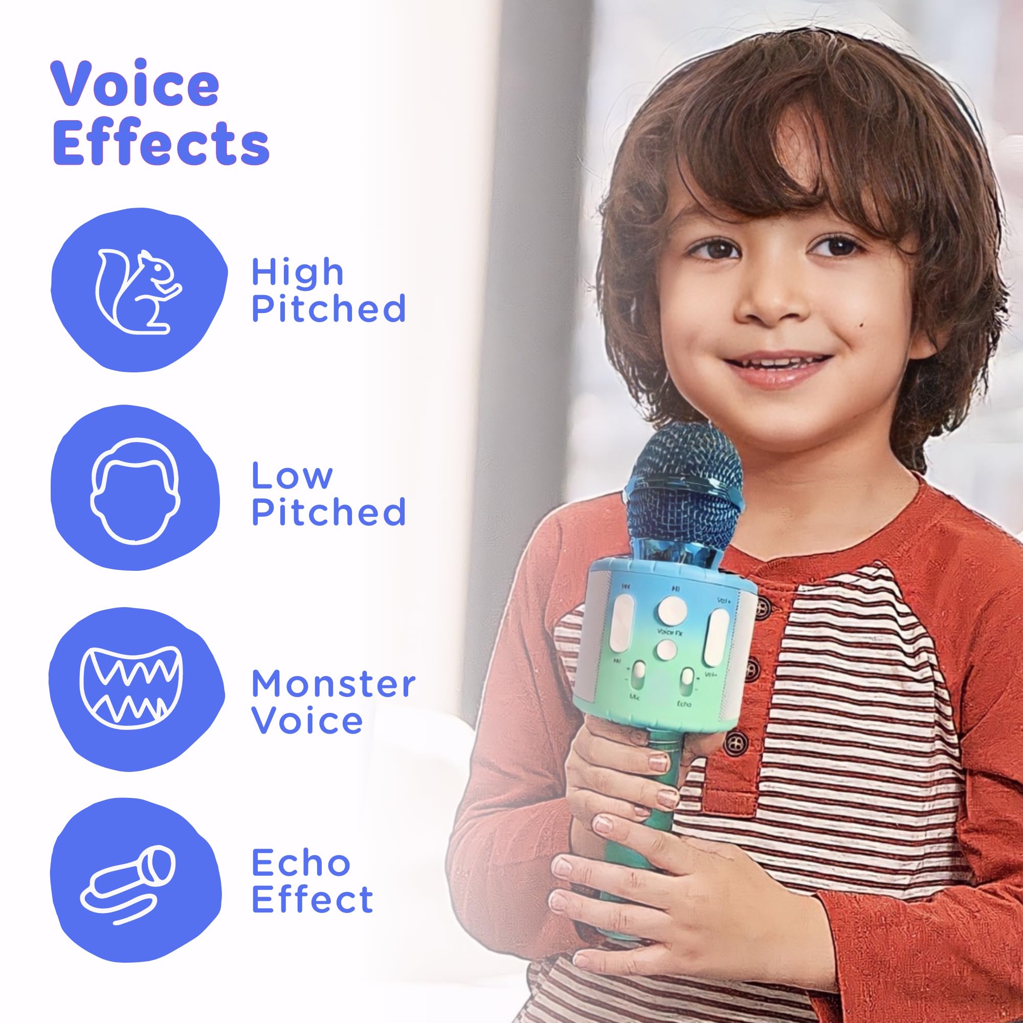 Move2Play microphone controls close-up for easy, confident singing by children.